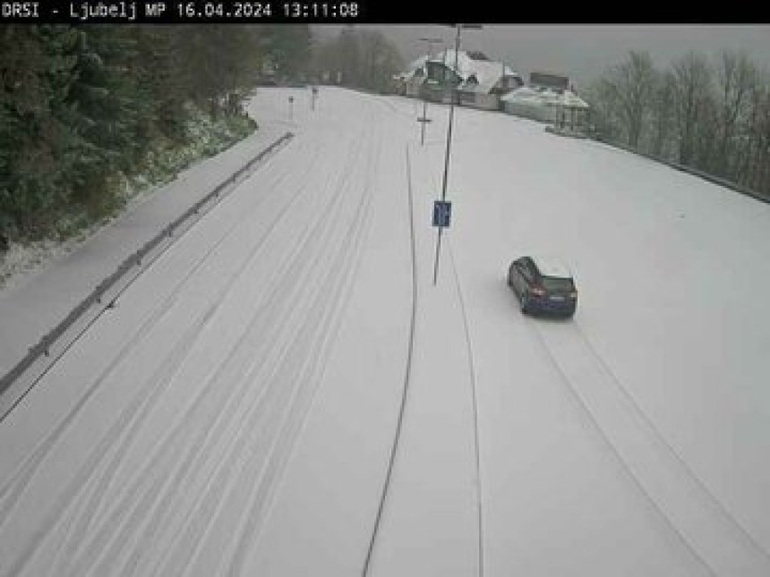 Snijeg u Hrvatskoj i Sloveniji, izdato upozorenje