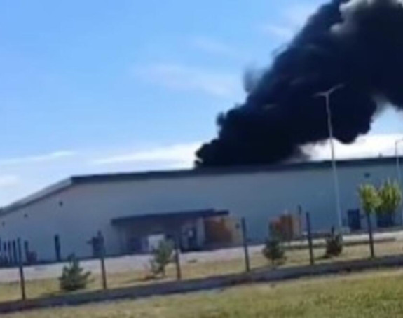 Požar u fabrici boja i lakova u Apatinu (VIDEO)