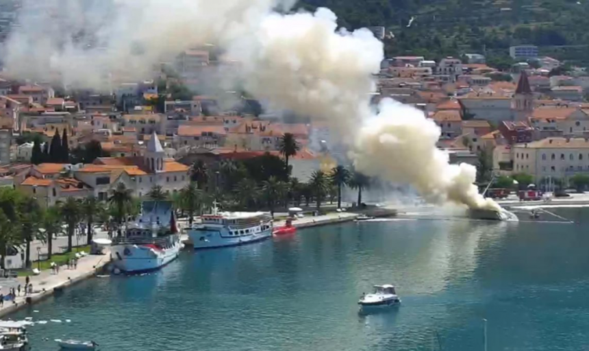 Изгорјела јахта власника из БиХ, вриједи 3 милиона €