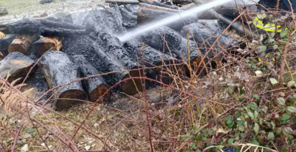 Nesvakidašnji požar kod Banjaluke: Gorjela drva