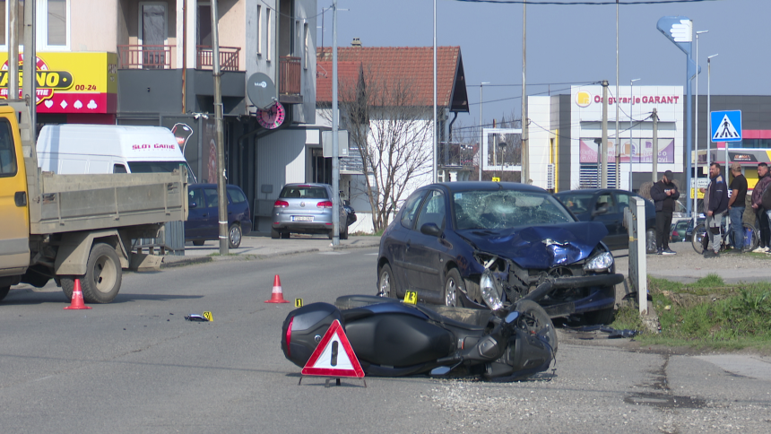 Судар на раскрсници у Бијељини, једна особа повријеђена
