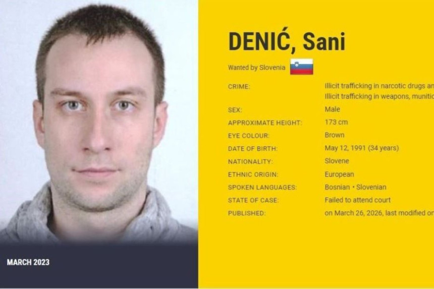 Europol ažurirao listu, na njoj i Slovenac koji se krije u BiH