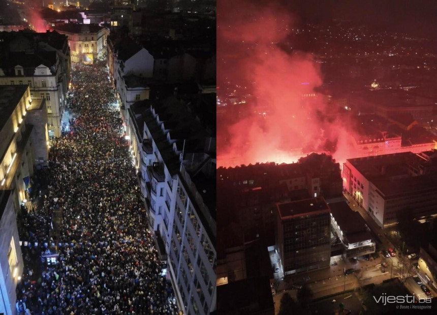 Pogledajte snimke iz drona: Sarajevo slavi Mundijal