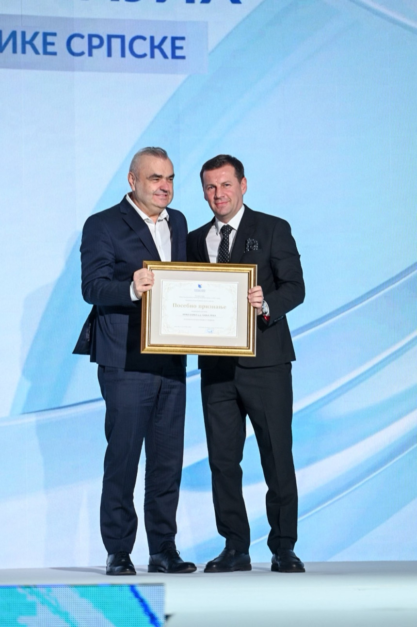 Признање Привредне коморе Републике Српске за Нову банку