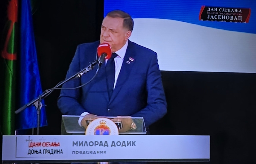 Представљајући се лажно, Додик злоупотријебио комеморативни скуп посвећен геноциду у Јасеновцу