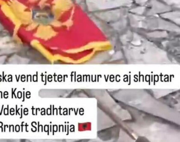 Скинуо заставу Црне Горе с јарбола, тражи албанску