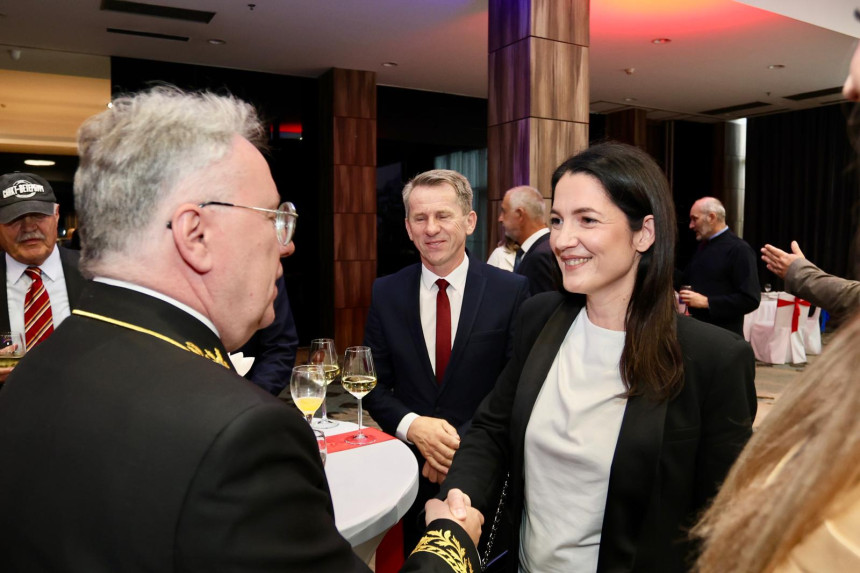 Јелена Тривић на пријему код руског амбасадора