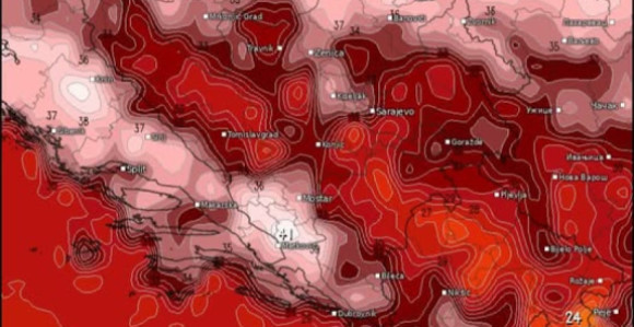 Стижу врелине: БиХ, Словенија и Хрватска под упозорењима