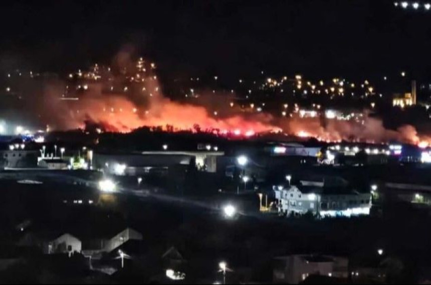 Велики пожар код Мостара, шест екипа на терену