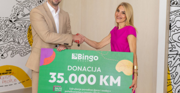 Bingo Group donirao 35.000 KM centru „Dajte nam šansu“