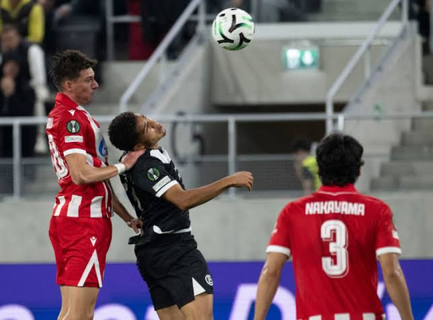 Fudbaleri Zvezde poraženi od Lugana poslije preokreta