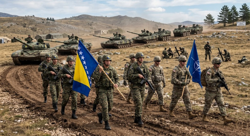 На Мањачи највећа војна вјежба припадника ОС БиХ и НАТО-а