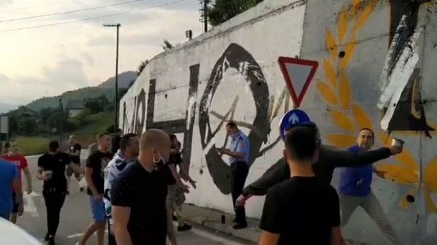 Tuča "delija" i "grobara" u Višegradu zbog grafita