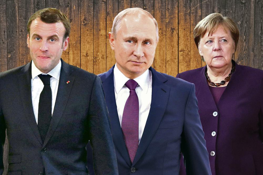 Tramp traži rešenje, Merkelova, Makron i Putin za konflikt