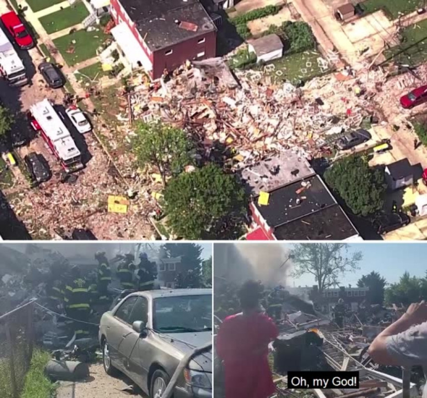Eksplozija u SAD: Nekoliko kuća nestalo u trenu