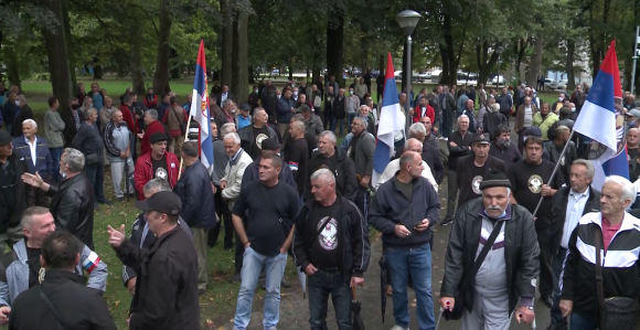 Протест бораца и ветерана Српске у Бањалуци