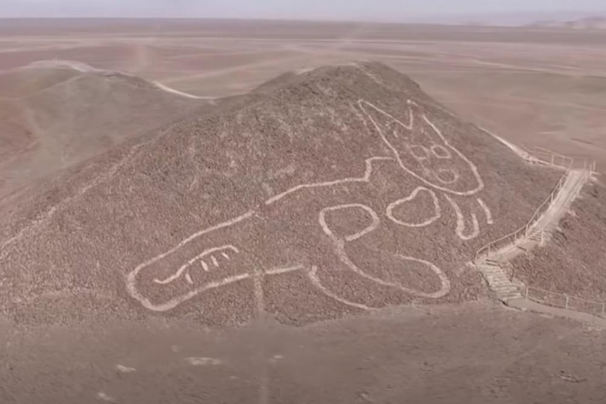 Откривен цртеж мачке у перуанској пустињи стар 2.000 година!(ВИДЕО)