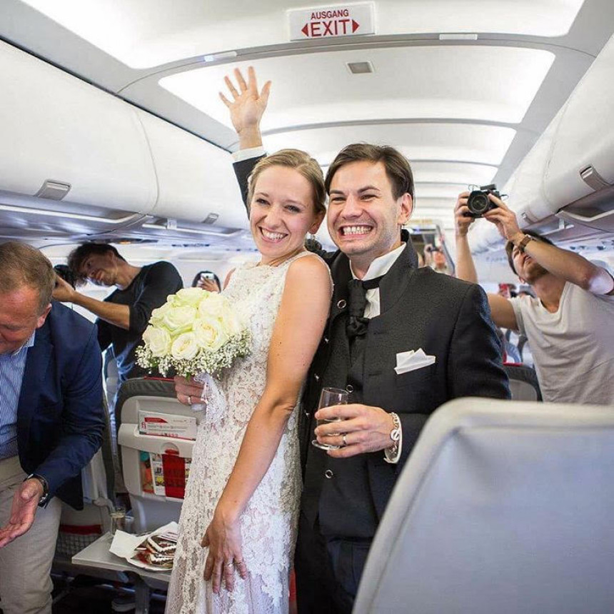 Nova usluga aviokompanija: Vjenčanje na nebu