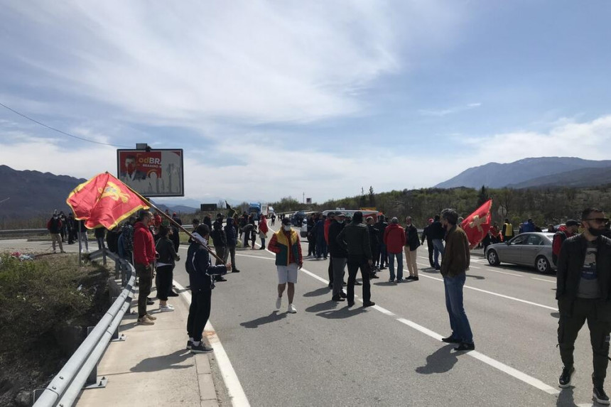 Поново блокада магистралног пута Никшић - Подгорица