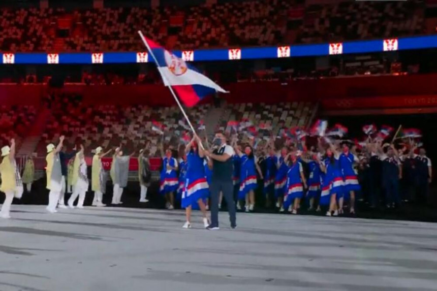 Sonja Vasić i Filip Filipović nosili zastavu Srbije na otvaranju OI!