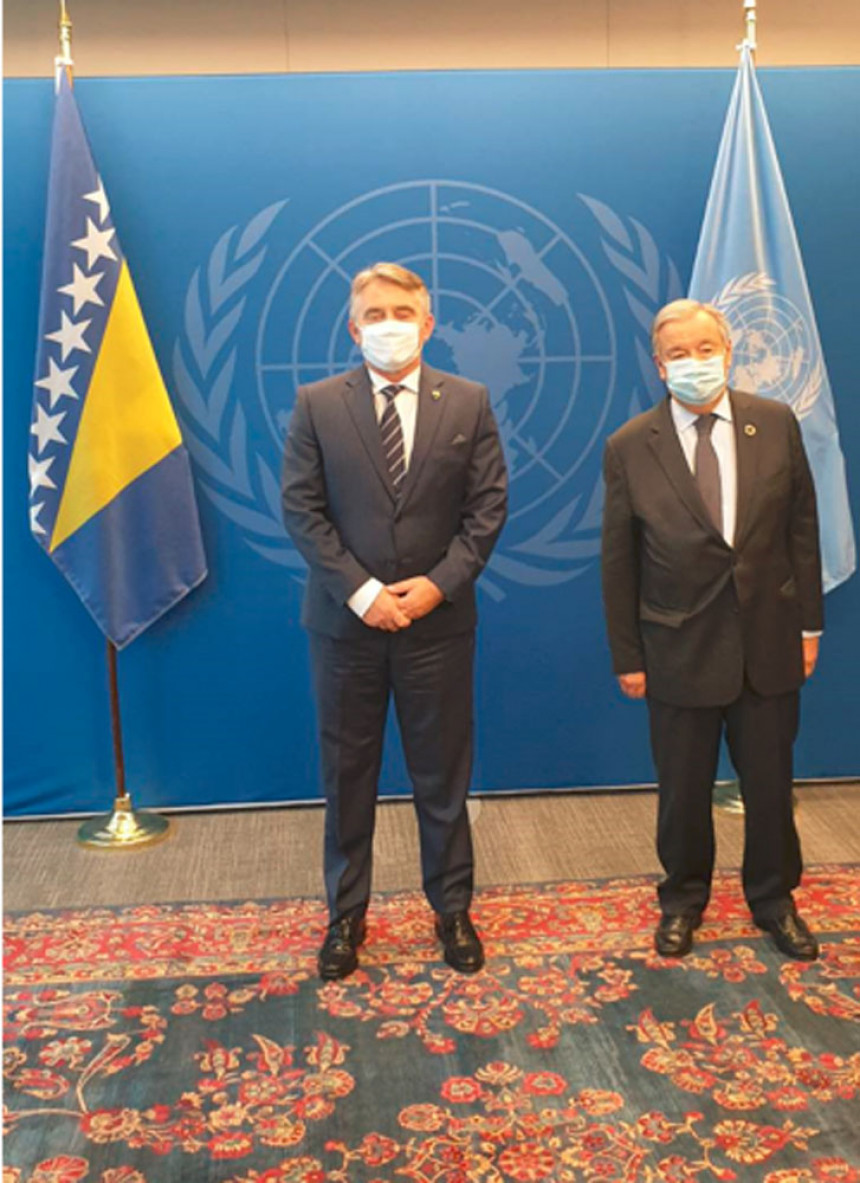 Жељко Комшић са генералним секретаром УН-а