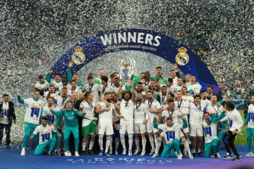 Реал из Мадрида 14. пут освојио Лигу шампиона