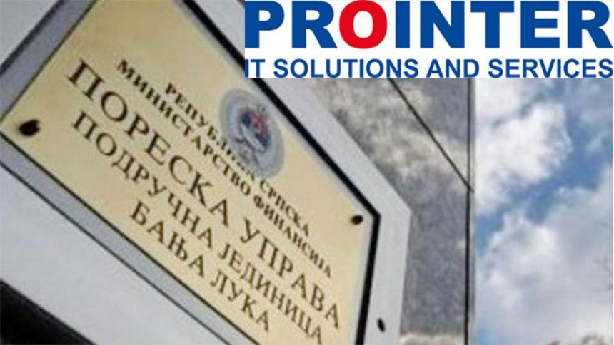 "Prointer" grabi nove milione od Poreske uprave Srpske!