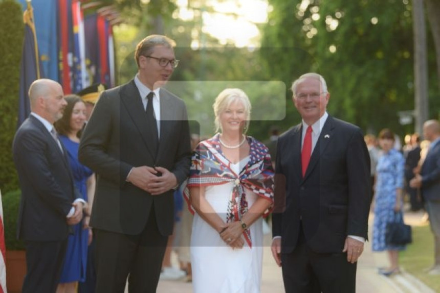 Prijem u ambasadi SAD u BG - Gosti Vučić i Brnabić