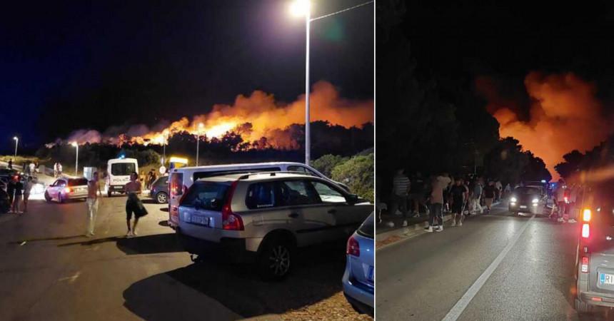 Buknuo veliki požar na poznatoj plaži u Hrvatskoj