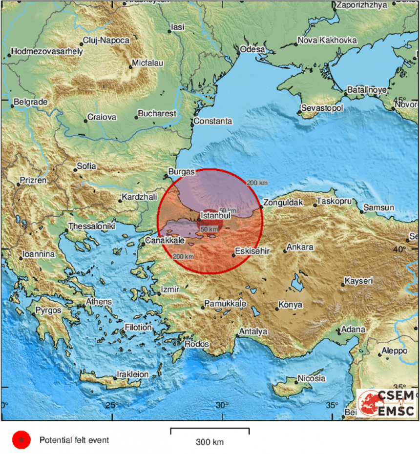 Snažan zemljotres pogodio Tursku, 35 ljudi povrijeđeno
