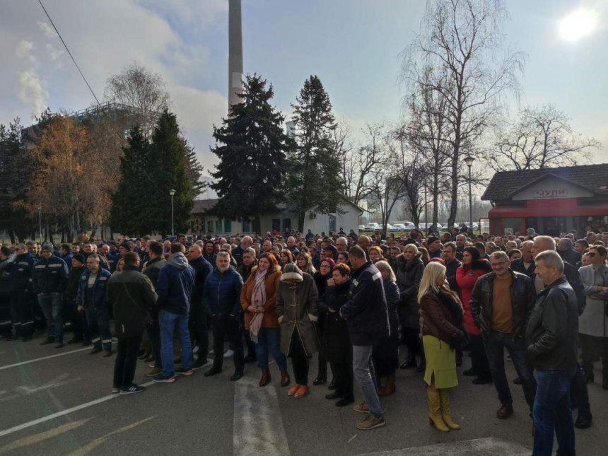 Jutros počeo štrajk radnika RiTE Ugljevik