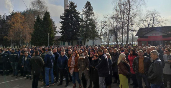 Jutros počeo štrajk radnika RiTE Ugljevik