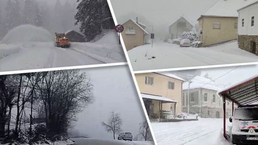 Olujni vjetar, mećava i snijeg u većem dijelu Srbije