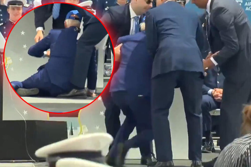 Нови пех: Џо Бајден се саплео и пао на бини (ВИДЕО)