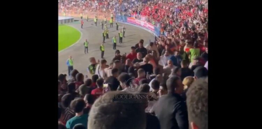 Tuča navijača na utakmici Armenija – Hrvatska (VIDEO)