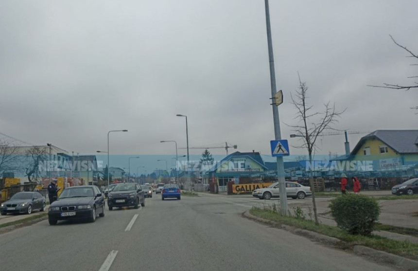 Banjaluka: Sudar u Lazarevu, stvorena velika gužva