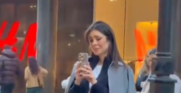 Glumica snimljena kako plače nasred Knez Mihailove