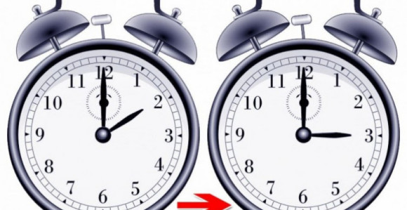 Казаљке на сату помјерене један час унапријед