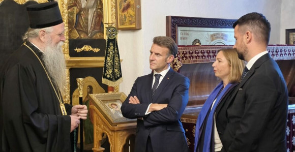 Makron u društvu Milatovića posjetio Cetinjski manastir