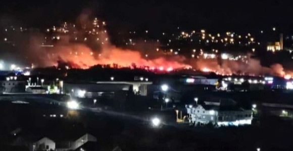 Велики пожар код Мостара, шест екипа на терену