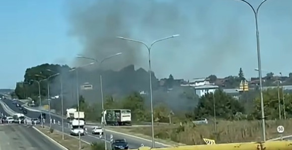 Požar kod prijedorske petlje u Banjaluci