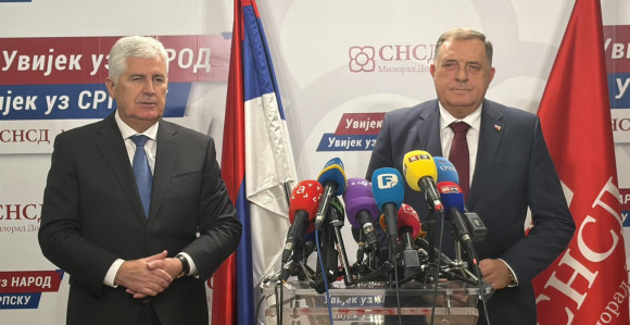 Састанак СНСД-а и ХДЗ-а у Бањалуци: Додик и Човић поручили - незаобилазан су фактор у формирању власти