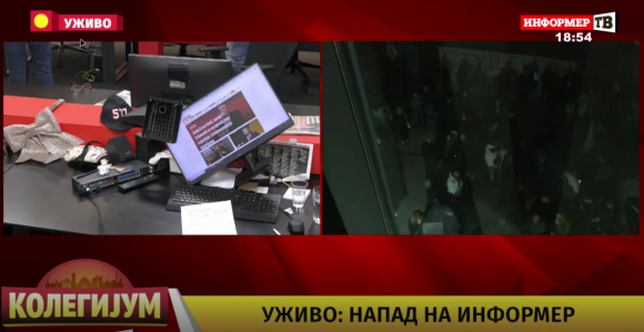 Талачка криза у ТВ Информер: Група људи упала у телевизију